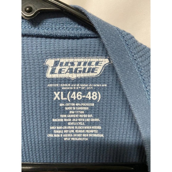 Justice League Thermal Long Sleeve Long Johns Under Shirt  XL 46-48 - Picture 3 of 6